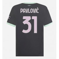 AC Milan Strahinja Pavlovic #31 Rezervni Dres 2024-25 Kratak Rukav